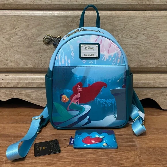 Disney Loungefly Ariel’s Grotto backpack & wallet Loungefly Disney The Little Mermaid Ariel Grotto Mini  main image 3